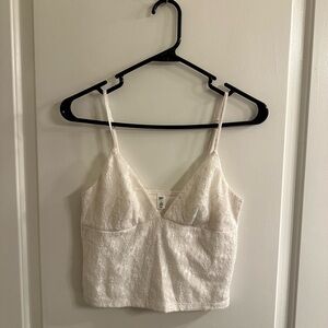 BP White Lace Top